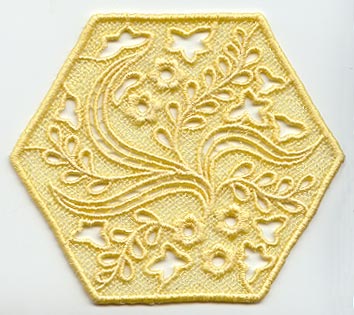 Bridal Floral Hexagon (Lace)