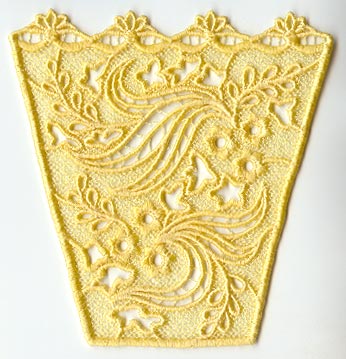 Bridal Floral Side Piece (Lace)