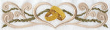 Hearts and Rings Bridal Border