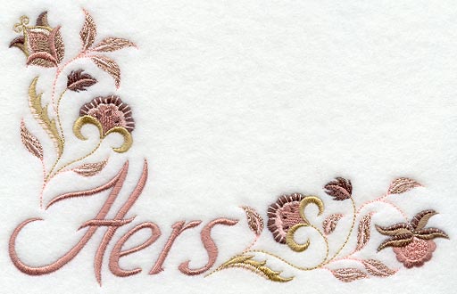 Jacobean Elegance Towel - Hers