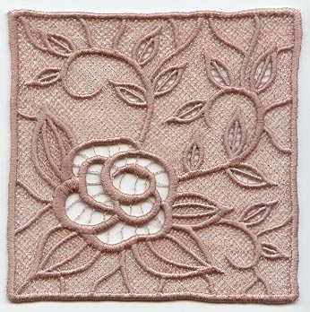 Bridal Rose Square (Lace)