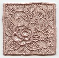 Bridal Rose Square (Lace)