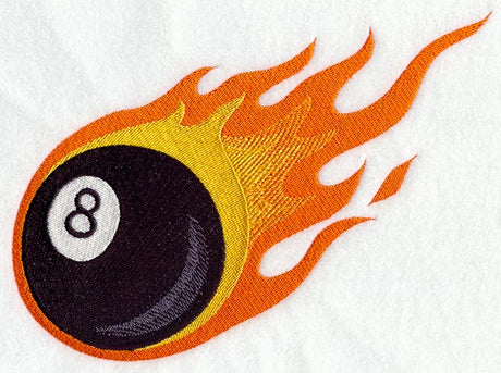 Flaming Eight Ball