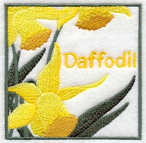Daffodil Floral Square