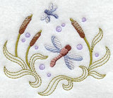 Dragonfly and Cattails Floral Fashion