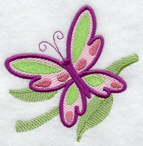 Fanciful Butterfly and Leaf