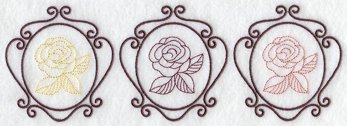 Framed Roses Trio