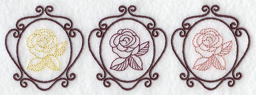 Framed Roses Trio