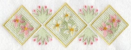 Floral Diamonds Trio