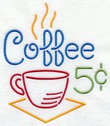 Five Cent Coffee Neon Sign