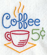 Five Cent Coffee Neon Sign