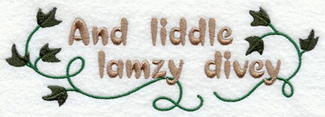 And Liddle Lamzy Divey Lyrics