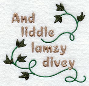 And Liddle Lamzy Divey Lyrics