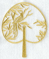Bird and Leaves Fan