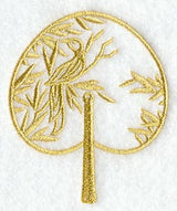 Bird and Leaves Fan