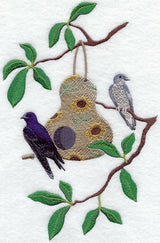 Seasonal Birdhouse - Purple Martins in Summer