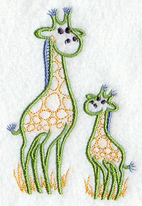 Happy Giraffe and Baby