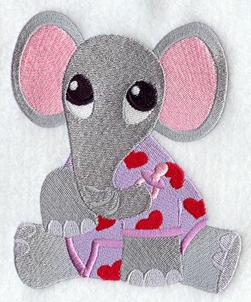 Baby Elephant in Pajamas