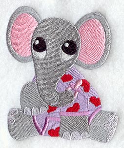 Baby Elephant in Pajamas