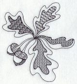 Leaves and Acorns (Blackwork)