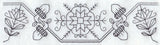 Plentiful Harvest Border (Blackwork)