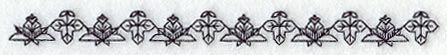 Flowering Border (Blackwork)