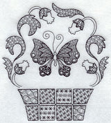 Butterfly Basket (Blackwork)