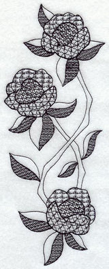 Rose Spray (Blackwork)
