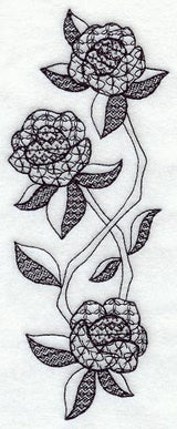 Rose Spray (Blackwork)
