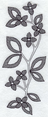 Blossom Spray (Blackwork)