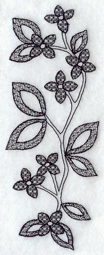 Blossom Spray (Blackwork)