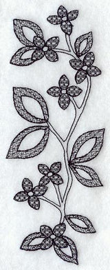 Blossom Spray (Blackwork)