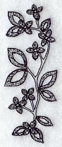 Blossom Spray (Blackwork)