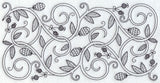 Scrolling Vines Border (Blackwork)