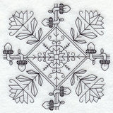 Plentiful Harvest Square (Blackwork)