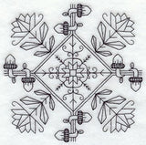 Plentiful Harvest Square (Blackwork)