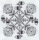 Plentiful Harvest Square (Blackwork)