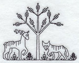 Tudor Animal Scene (Blackwork)