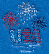 Fireworks Display (Redwork)