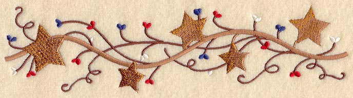 Country Summer Vine Border