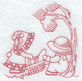 Summer Snacks for Two (Redwork)