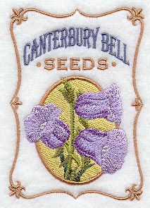 Canterbury Bells Seed Packet