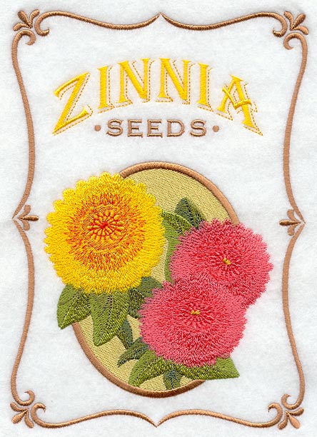 Zinnia Seed Packet