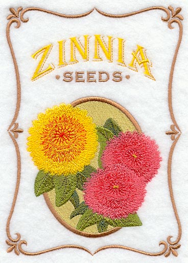 Zinnia Seed Packet