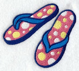 Flip Flops with Polka Dots