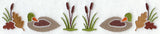 Mallard and Cattails Border