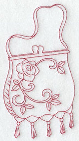 Victorian Evening Bag (Redwork)