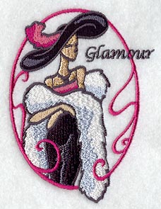 Glamour Girl Mae - with Frame