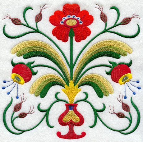 Swedish Folk Art Square