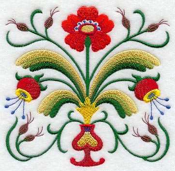 Swedish Folk Art Square